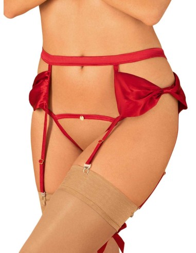 Rubinesa Suspender belt - Red