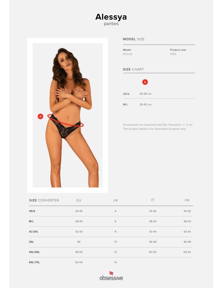 Alessya Zwarte string
