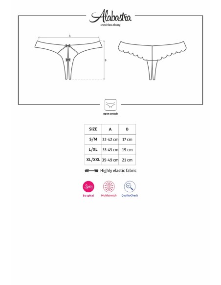 Alabastra Open thong - White