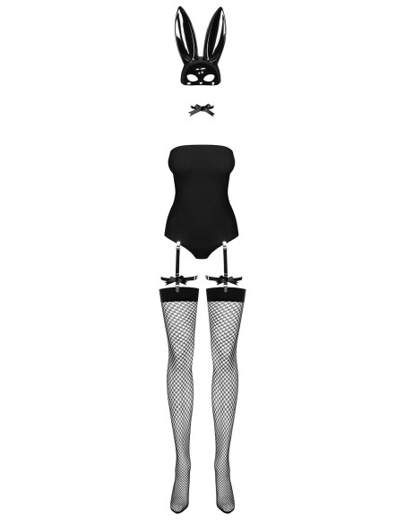 Bunny Costume 4 pcs - Noir