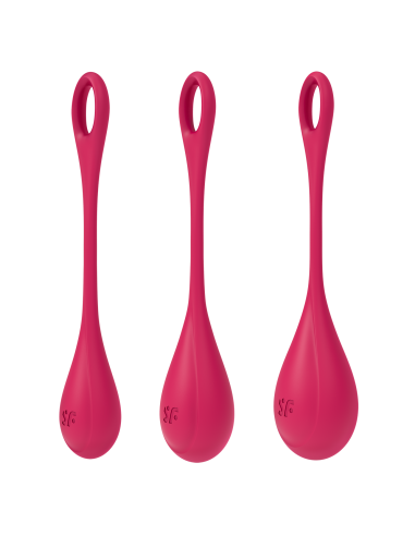 Satisfyer Yoni Power 1 Geisha Ballen - Set van 3 - Rood