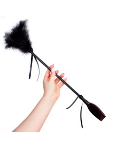 Secret play whip with duster - Black