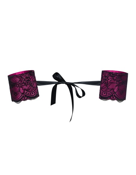 Roseberry handboeien - zwart en fuchsia