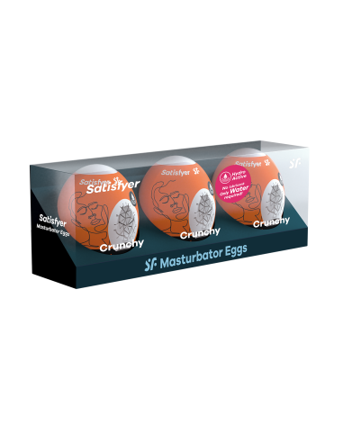 Set de Huevos Masturbadores Crujientes de 3 Piezas