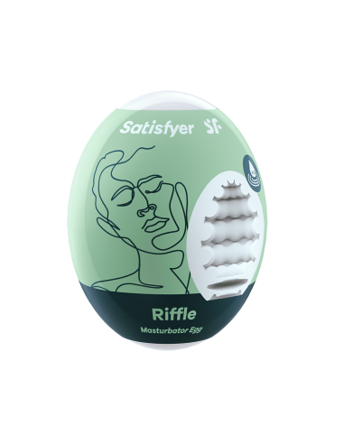 Riffle Masturbator Egg - Green