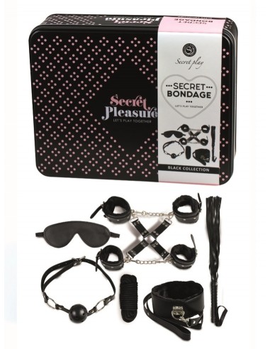 Geheime bondage: BDSM-set 8 stuks 6148k - Zwart