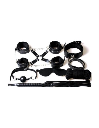 Secret Bondage: BDSM Set 8 pcs 6148k - Black
