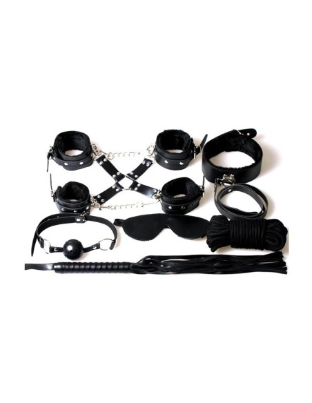 Secret Bondage: Juego BDSM 8 piezas 6148k - Negro