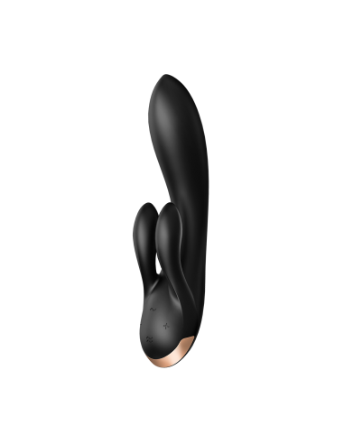 Satisfyer Double Flex Connect Conejo Vibrador negro