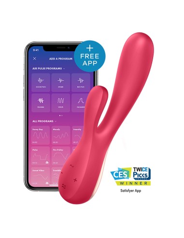 Vibrador conectado Satisfyer Mono Flex - Rojo