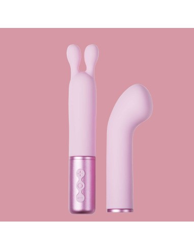 Padparadscha - The naughty collection - Vibrador con cabeza intercambiable Rosa