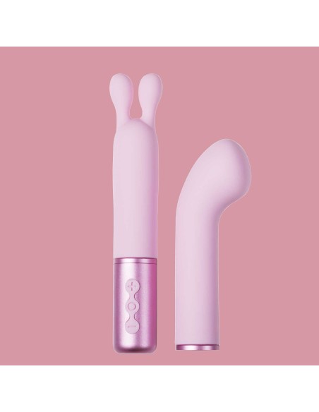 Padparadscha - The naughty collection - Vibrador con cabeza intercambiable Rosa