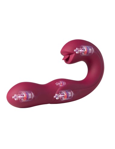 Joi Pro 2 Purple - Vibrator - rotating clitoris licker with remote control head for G-spot