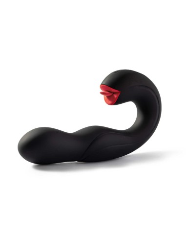 Joi Pro 2 Black - Vibrator - rotating clitoris licker with remote control head for G-spot