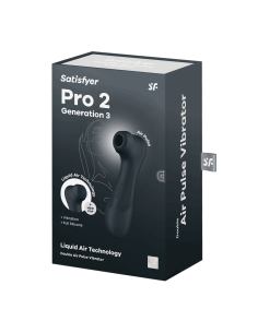 Pro 2 Generatie 3 Luchtpuls - Zwarte Satisfyer