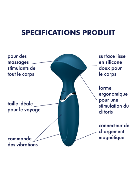 Vibrador Satisfyer Mini Wand-er - Azul