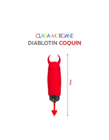 Mini Diablotin Coquin Clara Morgane Vibrador - Rojo