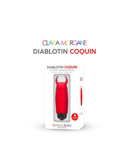 Mini Diablotin Coquin Clara Morgane Vibrador - Rojo