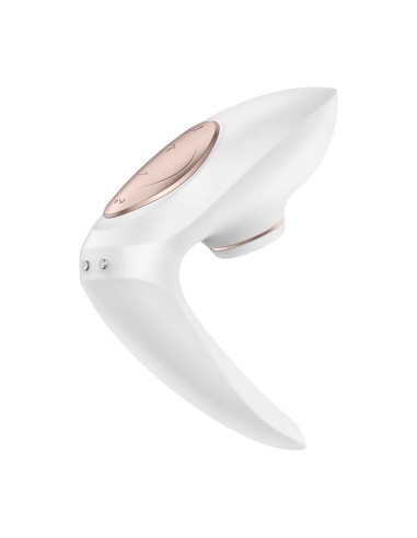 Satisfyer Pro 4 Couples Vibrator Stimulator - White and Rose Gold