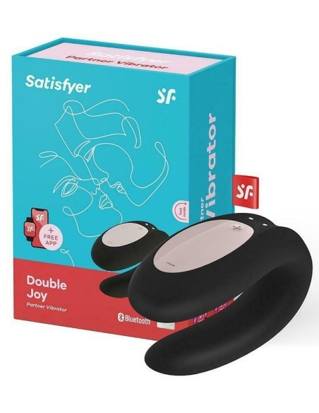 Stimulateur connecté pour couple Satisfyer Double Joy - Noir