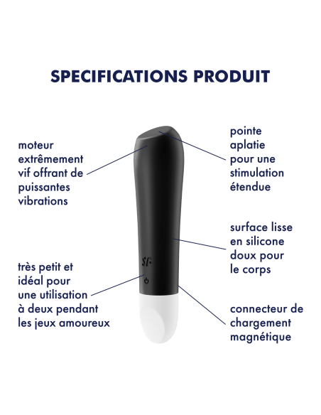 Satisfyer Ultra Power Bullet 2 Vibrator - Black