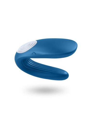 Estimulador de parejas Satisfyer Double Whale - Azul