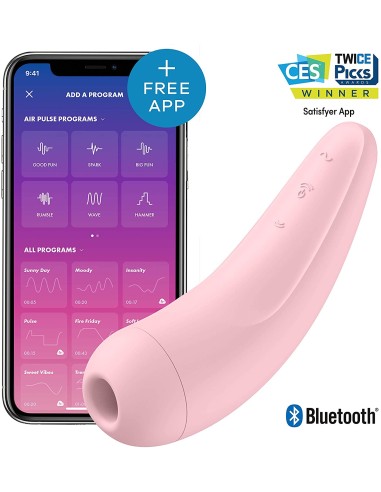 Estimulador conectado Satisfyer Curvy 2 - Rosa