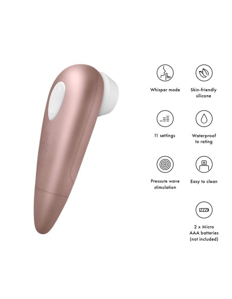 Estimulador Satisfyer Number One - Oro rosa