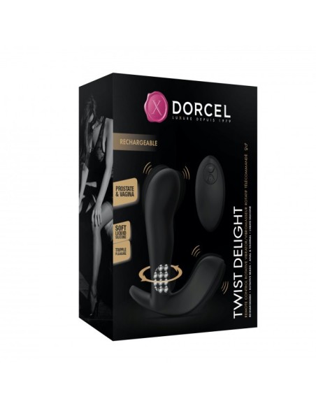 Vibromasseur Twist Delight - Noir 