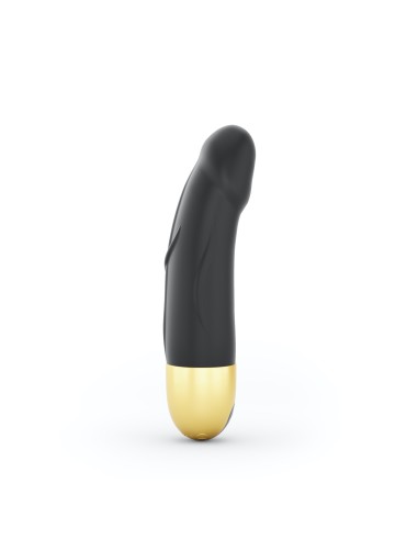 Vibrador Real Vibration S 16 cm 2.0 - Negro y Dorado