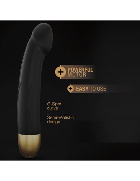 Real Vibration M 22 cm 2.0 vibrator - zwart en goud