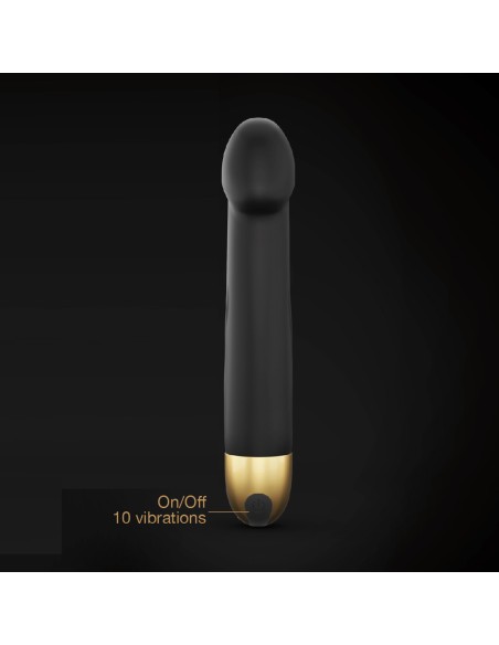 Real Vibration M 22 cm 2.0 vibrator - zwart en goud