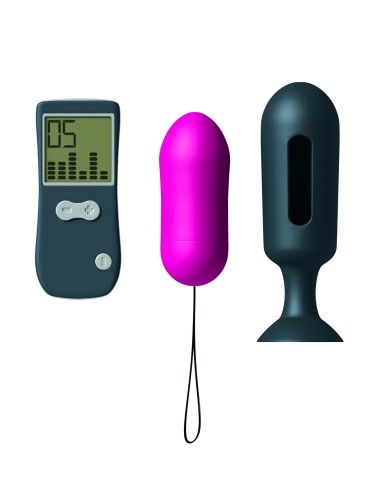 Huevo Vibrador y Plug Genius Secret Vibe - Rosa y Negro