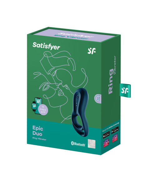 Satisfyer Epic duo cockring - Black