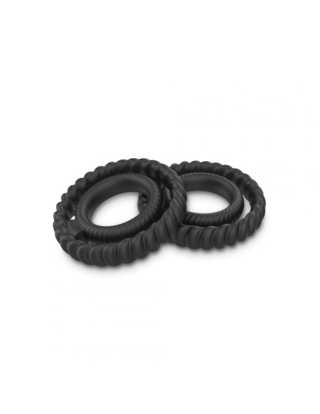 Dorcel Anillo para el pene con doble anillo - Negro