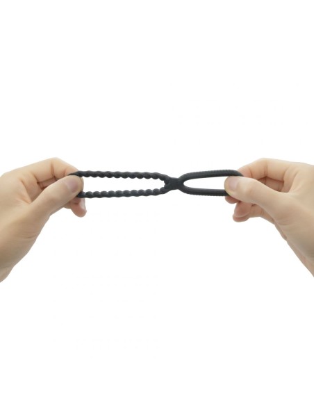 Dorcel Anillo para el pene con doble anillo - Negro