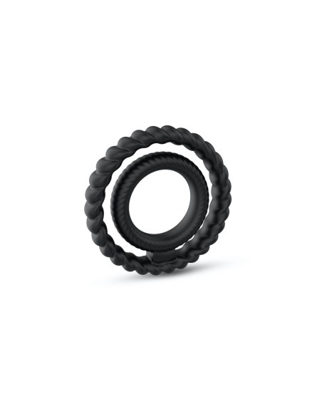 Dorcel Anillo para el pene con doble anillo - Negro