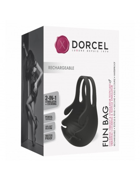 Dorcel Fun Bag Anillo para el Pene - Negro
