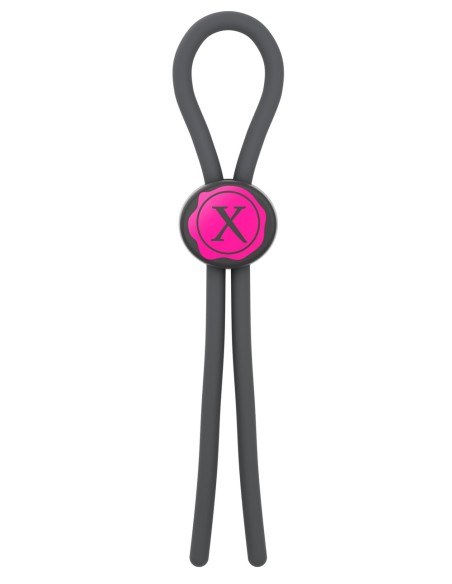 Cockring Lasso ajustable - Negro