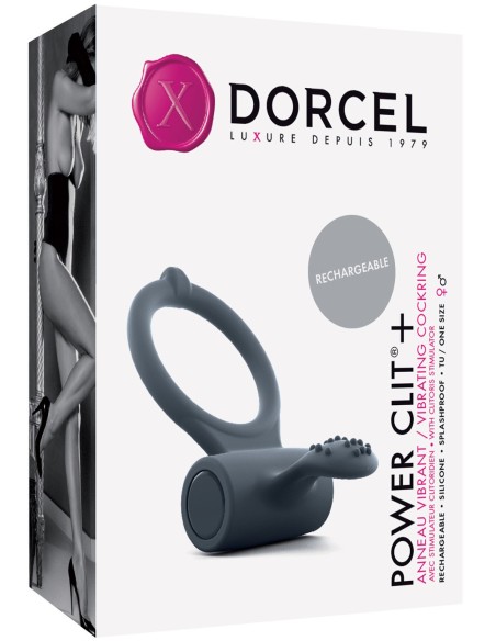 Cockring Vibrant Power Clit  - Noir