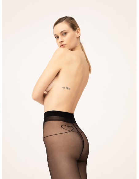 With Love Panty 15 DEN - Zwart