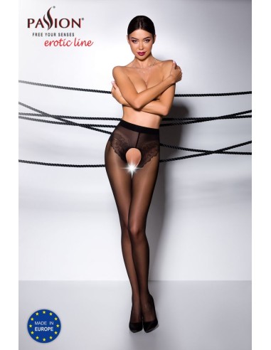 TI006B Collants ouverts 30 DEN - Noir