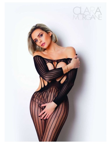 Bodystocking número 5 Clara Morgane - Negro