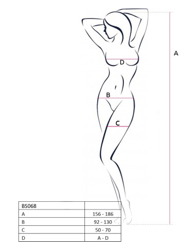BS068R Bodystocking - Rouge