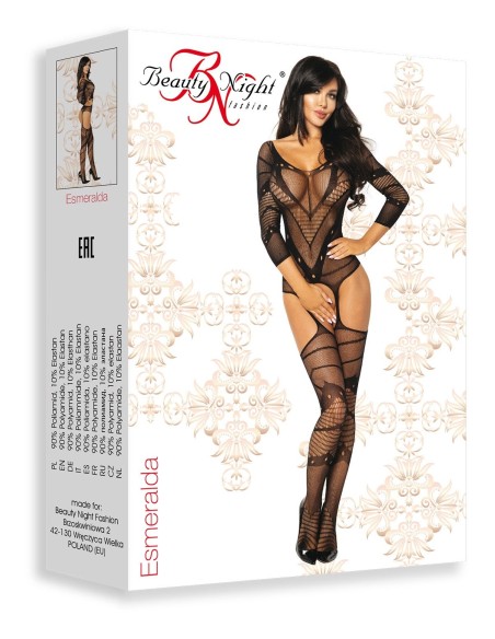 Bodystocking Esmeralda - Negro