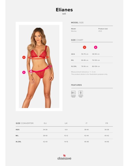 Elianes 2-delige set - Rood