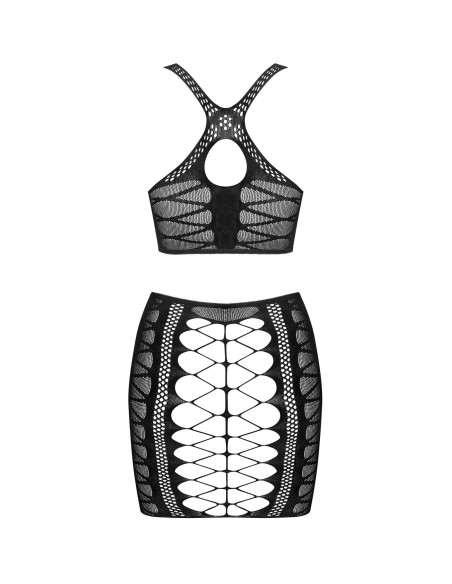 K102 Top y Falda - Negro