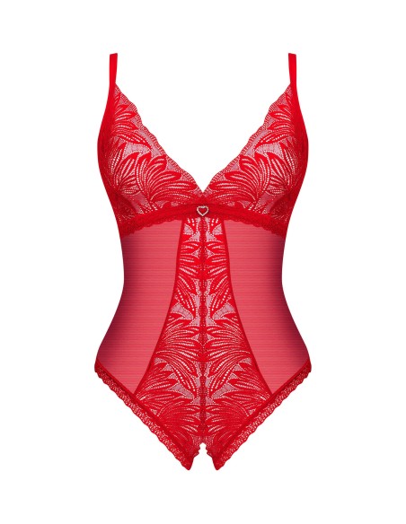 Chilisa open bodysuit - Rood