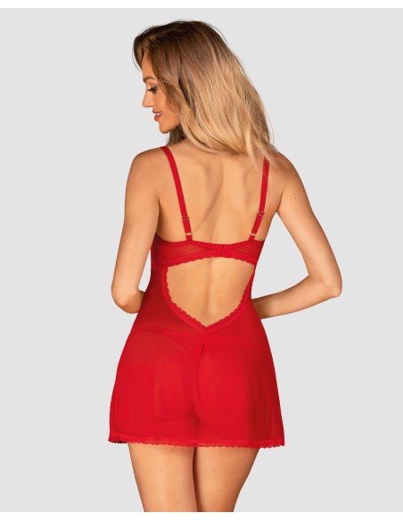 Chilisa babydoll and thong - Red