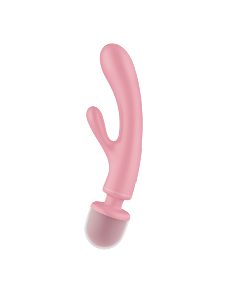Drievoudige minnaar Konijn en Wand Satisfyer - Roze